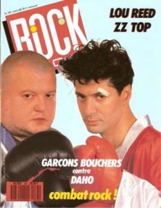 Etienne Daho et les Garçons Bouchers en couverture de la revue Rock & Folk mars 1989