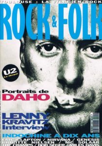 Etienne Daho en couverture de la revue Rock & Folk décembre 1991