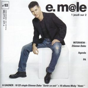 Etienne Daho en couverture de la revue Emale avril 2005.