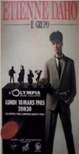 Affiche de la tournée Etienne Daho é grupo 