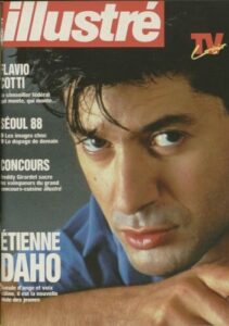 Etienne Daho en couverture de la revue Illustré octobre1988