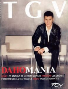 Etienne Daho en couverture du magazine TGV décembre 2003.