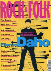 Etienne Daho en couverture de la revue Rock & Folk décembre 1997