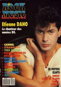 Etienne Daho en couverture de la revue Rock Music mars 1987