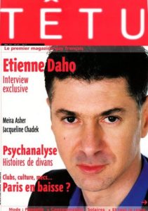 Etienne Daho en couverture de la revue Têtu mai 1997
