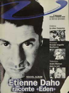 Etienne Daho en couverture de V Magazine novembre 1996