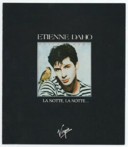 livret promo de l'album La notte, la notte Virgin