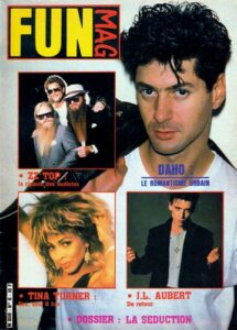 Etienne Daho en couverture de la revue Fun Mag septembre décembre 1986