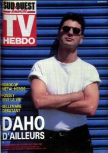 Etienne Daho en couverture de la revue TV Hebdo avril 1992