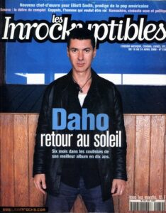 Etienne Daho en couverture de la revue Les Inrockuptibles avril 2000.