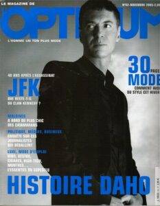 Etienne Daho en couverture de la revue Optimum novembre 2003.